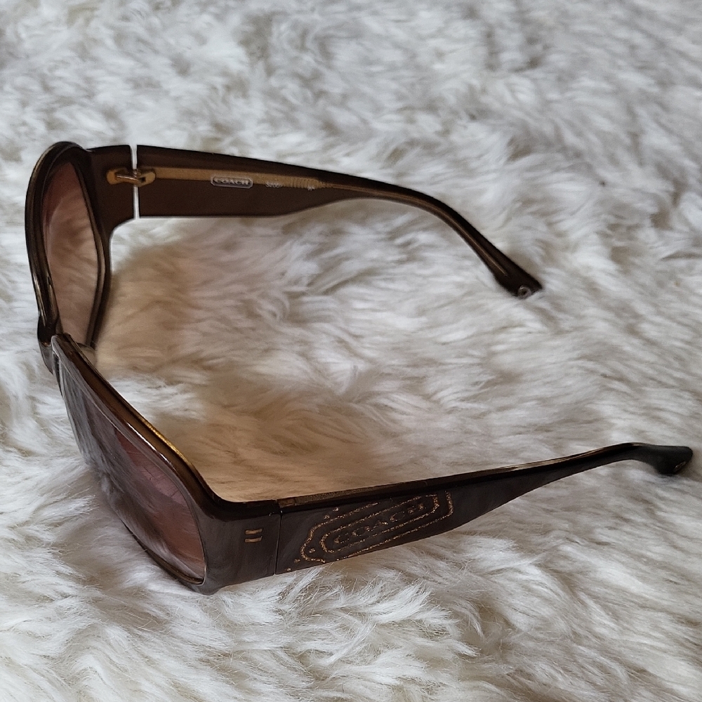 COACH FRAMES ONLY! Brown Oversized Sunglass Frames. - Picture 3 of 12